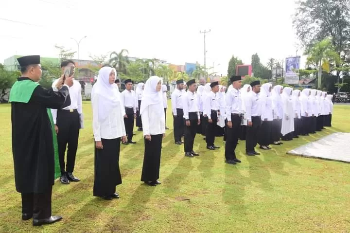 pelantikan 199 PPPK di Kota Pariaman